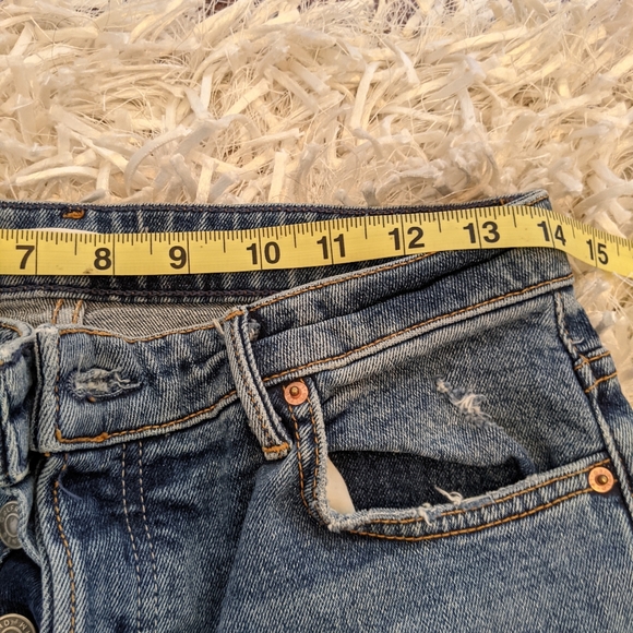 GRLFRND 'Grace' Distressed Button Fly Jeans Sz 28 - Picture 4 of 7